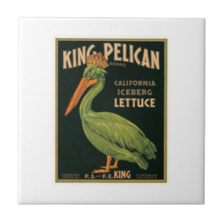 Azulejo De Cerámica Etiqueta de la tasa de vintage de la lechuga Pelic