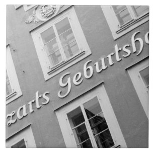 Azulejo De Cerámica Europa, Austria, Salzburgo. Lugar de nacimiento de