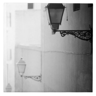 Azulejo De Cerámica Europa, España, Mallorca. Luces de la calle, Palma