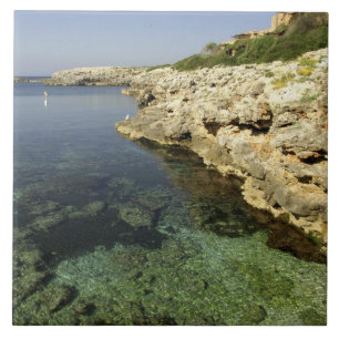 Azulejo De Cerámica Europa, España, Menorca, Binibeca.