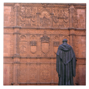 Azulejo De Cerámica Europa, España, Salamanca. Escudos de armas y
