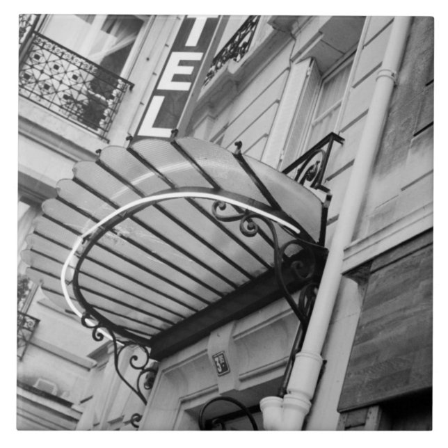 Azulejo De Cerámica Europa, Francia, París. Detalle del hotel Left Ban (Frente)