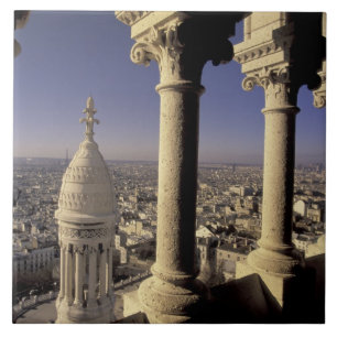 Azulejo De Cerámica Europa, Francia, París, Vista de París a través