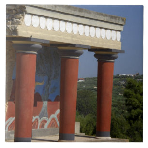 Azulejo De Cerámica Europa, Grecia, Creta (también conocida como Krit