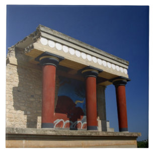 Azulejo De Cerámica Europa, Grecia, Creta (también conocida como Krit