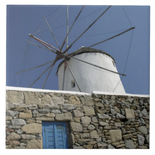 Azulejo De Cerámica Europa, Grecia, Mykonos. 2