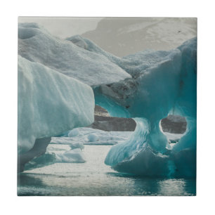 Azulejo De Cerámica Europa, Islandia, JokUSArlon. Formaciones de icebe