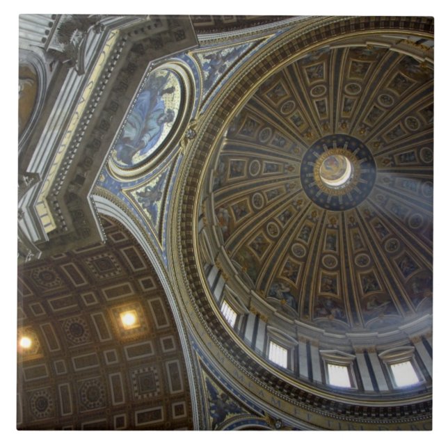 Azulejo De Cerámica Europa, Italia, Roma. Basílica de San Pedro (Frente)