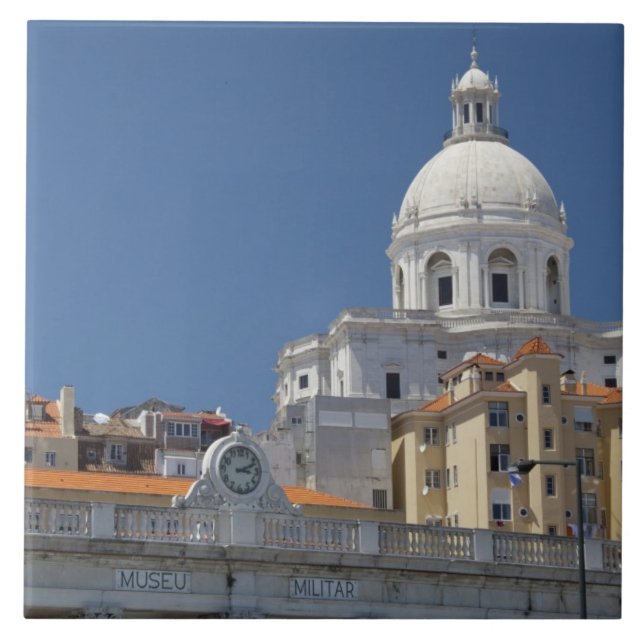 Azulejo De Cerámica Europa, Portugal, Lisboa. Militares (Frente)