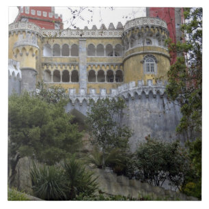 Azulejo De Cerámica Europa, Portugal, Sintra. La Pena Nacional 3