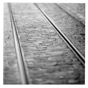 Azulejo De Cerámica Europa, Suiza, Berna. Pistas de tranvía, 2