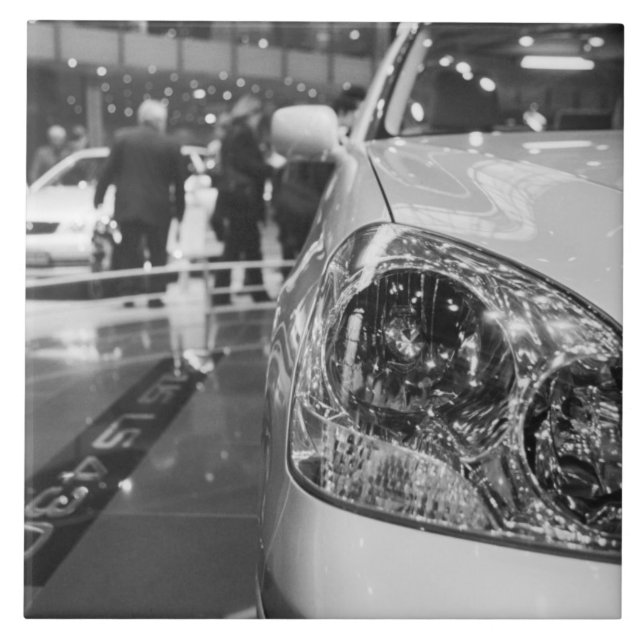 Azulejo De Cerámica Europa, Suiza, Ginebra. Salón del motor de Ginebra (Frente)