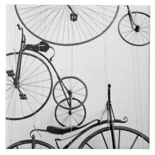 Azulejo De Cerámica Europa, Suiza, Lucerna. Visualización de biciclet