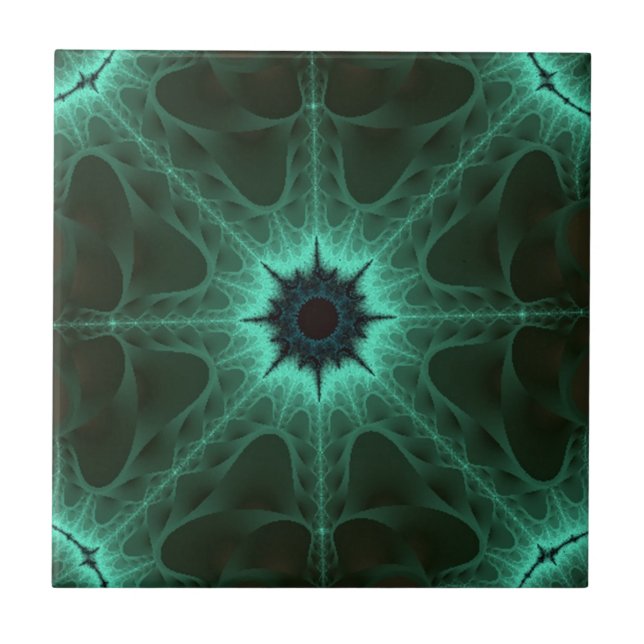 Azulejo De Cerámica Explosión de estrella (Frente)