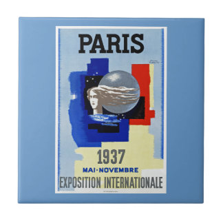 Azulejo De Cerámica Exposición 1937 del ~ de París Internationale