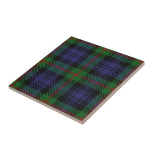 Azulejo De Cerámica Expresiones escocesas del Clan Murray Tartán