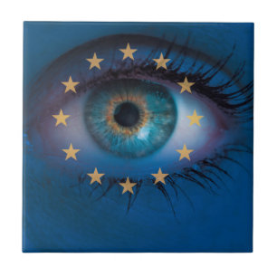 Azulejo De Cerámica Eye echa un vistazo al concepto de fondo de la ban