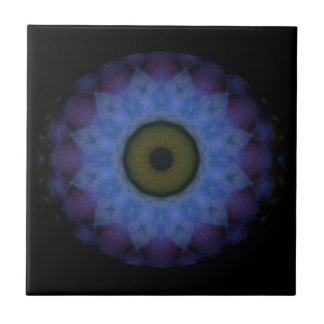 Azulejo De Cerámica Eyesore Violet Blue Evil Oye