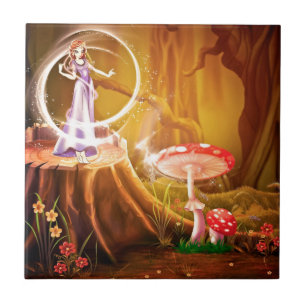 Azulejo De Cerámica Fairtale Fantasy Destiny Whimsical Dreams