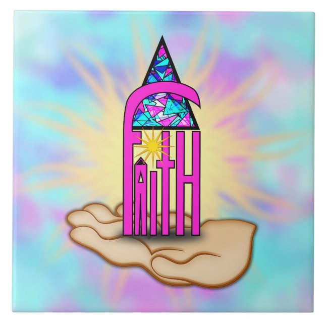 Azulejo De Cerámica Faith ~ Steeple (Frente)