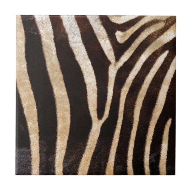 Azulejo De Cerámica falso estampado de zebra (Frente)