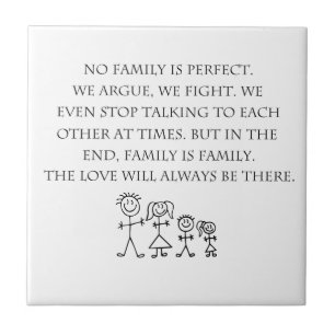 Azulejo De Cerámica Familia