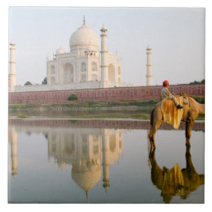 Azulejo De Cerámica Famoso templo mundial Taj Mahal sitio de entierro 