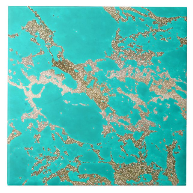 Azulejo De Cerámica Fantástico mármol moderno de imitación de oro purp (Frente)