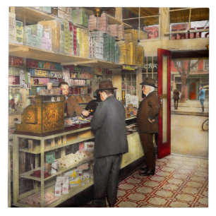 Azulejo De Cerámica Farmacia - Cambio exacto por favor 1920