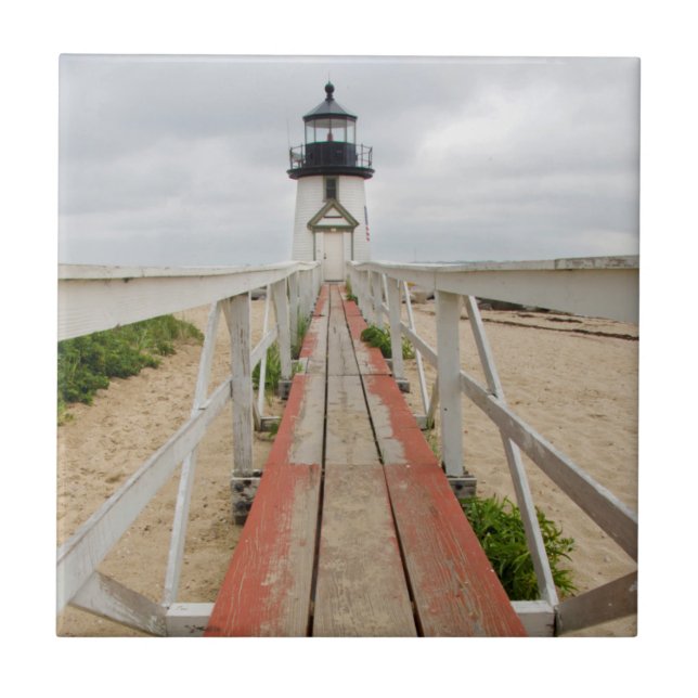 Azulejo De Cerámica Faro de Brant Point (Frente)