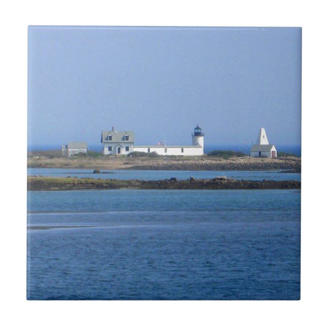 Azulejo De Cerámica Faro de la isla de la cabra (Frente)