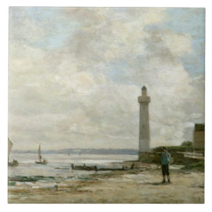 Azulejo De Cerámica Faro en Honfleur, 1864-66 (aceite en el panel)