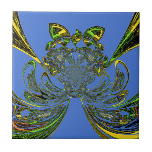 Azulejo De Cerámica Feather Fish