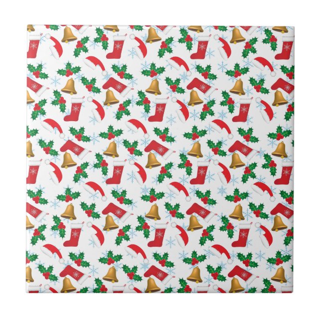 Azulejo De Cerámica Feliz Navidad (Frente)
