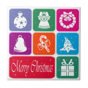 Azulejo De Cerámica Feliz Navidad