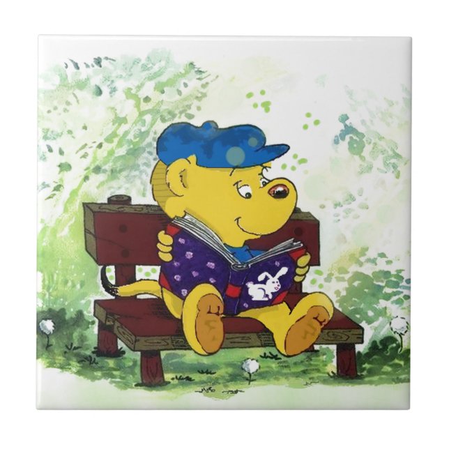 Azulejo De Cerámica Ferald Reading Ceramic Tile (Frente)