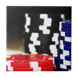 Azulejo De Cerámica Fichas Apuestas Casino Ganar Juego Suerte Riesgo A