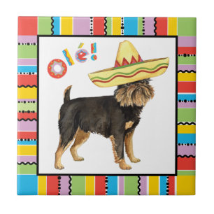 Azulejo De Cerámica Fiesta Brussels Griffon