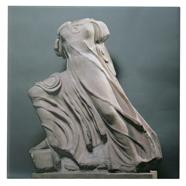 Azulejo De Cerámica Figura de la ninfa, acroterion del templo de (Frente)