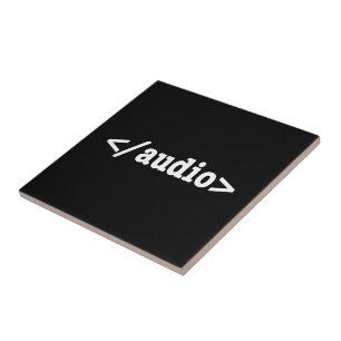 Azulejo De Cerámica Finalizar código HTML5 de audio