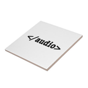 Azulejo De Cerámica Finalizar código HTML5 de audio