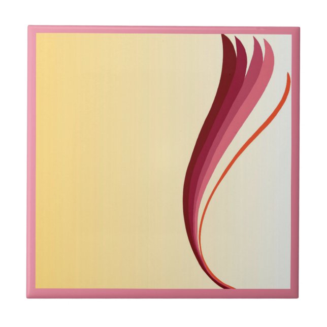 Azulejo De Cerámica Flame Lily (Frente)