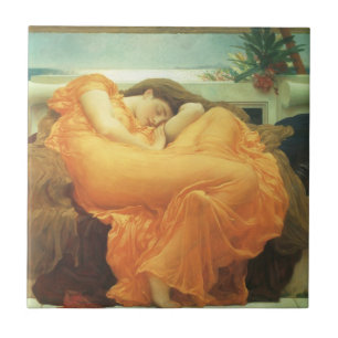 Azulejo De Cerámica Flaming June de Lord Frederic Leighton