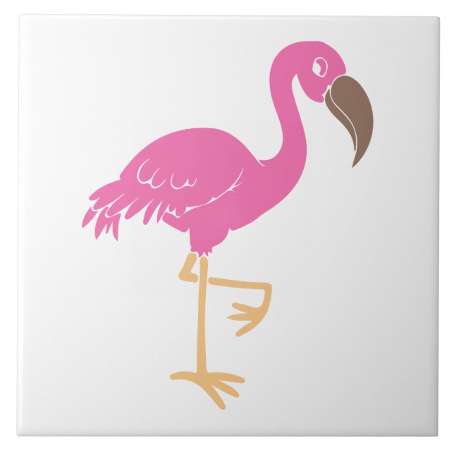 Azulejo De Cerámica Flamingo (Frente)