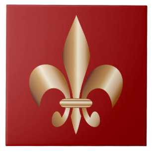 Azulejo De Cerámica Fleur de lis