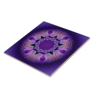 Azulejo De Cerámica Flor de Apofisis Kaleidoscope I
