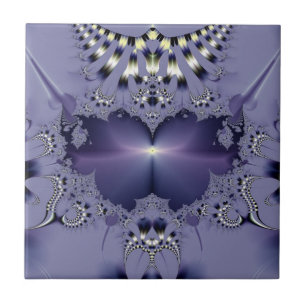 Azulejo De Cerámica Flor Morada