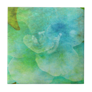 Azulejo De Cerámica Flor pintada por Shirley Taylor