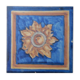 Azulejo De Cerámica Flor/teja del español de Sun