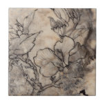 Azulejo De Cerámica Floral de tatuaje I<br><div class="desc">Floral</div>